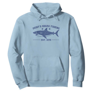 Retro Fisher Birthday Hoodie Vintage Quints Shark Fishing 1975 TS10 Light Blue Print Your Wear