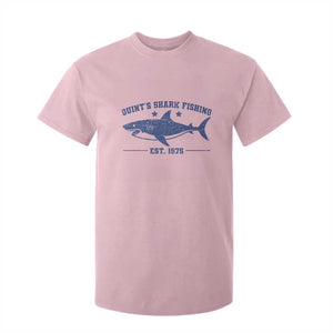Retro Fisher Birthday T Shirt For Kid Vintage Quints Shark Fishing 1975 TS10 Light Pink Print Your Wear