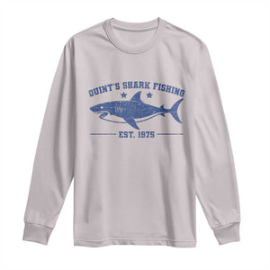 Retro Fisher Birthday Long Sleeve Shirt Vintage Quints Shark Fishing 1975 TS10 Ice Gray Print Your Wear