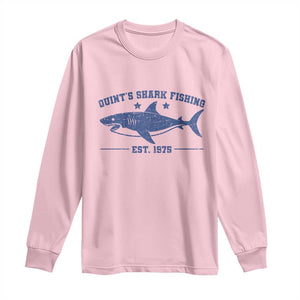 Retro Fisher Birthday Long Sleeve Shirt Vintage Quints Shark Fishing 1975 TS10 Light Pink Print Your Wear