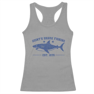 Retro Fisher Birthday Racerback Tank Top Vintage Quints Shark Fishing 1975 TS10 Sport Gray Print Your Wear