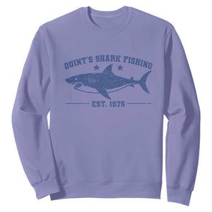 Retro Fisher Birthday Sweatshirt Vintage Quints Shark Fishing 1975 TS10 Violet Print Your Wear