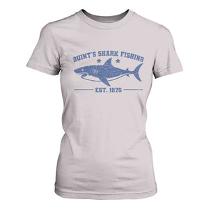 Retro Fisher Birthday T Shirt For Women Vintage Quints Shark Fishing 1975 TS10 Ice Gray Print Your Wear