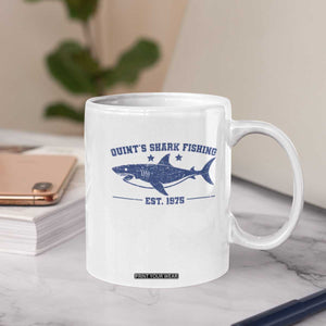 Retro Fisher Birthday Coffee Mug Vintage Quints Shark Fishing 1975 TS10 Print Your Wear