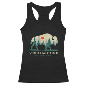 Yellowstone National Park Racerback Tank Top Bison Nature Wildlife Outdoor Hiking Camping Forest TS10 Black Print Your Wear