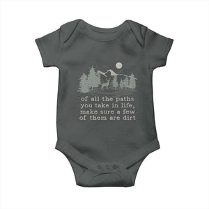 Retro Nature Wildlife Outdoor Baby Onesie Camping Forest Hiking Vintage TS10 Dark Heather Print Your Wear