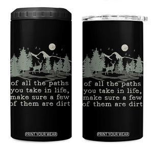 Retro Nature Wildlife Outdoor 4 in 1 Can Cooler Tumbler Camping Forest Hiking Vintage TS10 One Size: 16 oz Black Print Your Wear