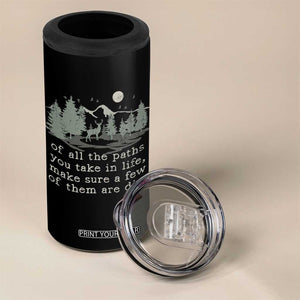 Retro Nature Wildlife Outdoor 4 in 1 Can Cooler Tumbler Camping Forest Hiking Vintage TS10 Print Your Wear