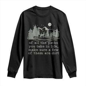 Retro Nature Wildlife Outdoor Long Sleeve Shirt Camping Forest Hiking Vintage TS10 Black Print Your Wear