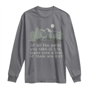 Retro Nature Wildlife Outdoor Long Sleeve Shirt Camping Forest Hiking Vintage TS10 Charcoal Print Your Wear