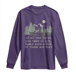 Retro Nature Wildlife Outdoor Long Sleeve Shirt Camping Forest Hiking Vintage TS10 Purple Print Your Wear
