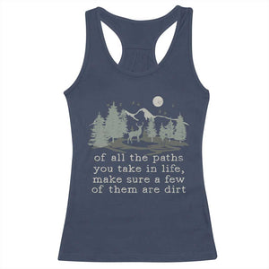 Retro Nature Wildlife Outdoor Racerback Tank Top Camping Forest Hiking Vintage TS10 Navy Print Your Wear