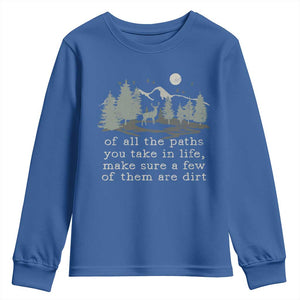 Retro Nature Wildlife Outdoor Youth Sweatshirt Camping Forest Hiking Vintage TS10 Royal Blue Print Your Wear