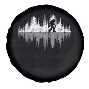Bigfoot In The Forest Spare Tire Cover Sasquatch Trees Reflection Wildlife Nature Outdoor Wild Retro TS10 Print Your Wear