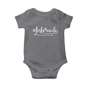 Lake Mode Baby Onesie Summer Vacation Outdoor Camping TS10 Charcoal Print Your Wear