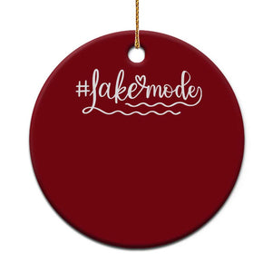 Lake Mode Ceramic Ornament Summer Vacation Outdoor Camping TS10 1pc Red Print Your Wear