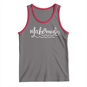 Lake Mode Tank Top Summer Vacation Outdoor Camping TS10 Deep Heather Red Print Your Wear