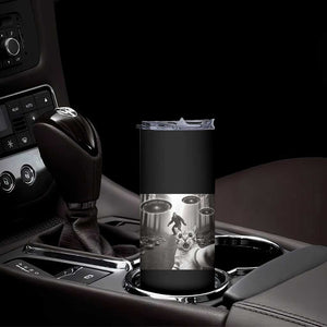 Cat Selfie With Bigfoot UFO Skinny Tumbler Funny Cat Lover Gifts TS10 Print Your Wear