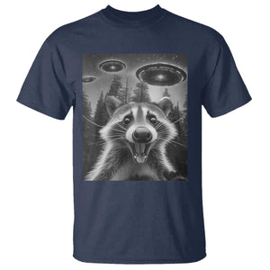 Racoon Meme T Shirt Selfie With Alien UFO TS10 Navy Print Your Wear