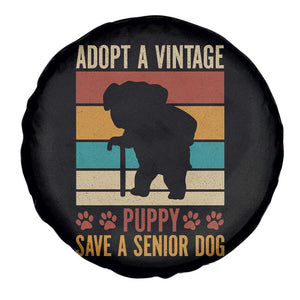 Vintage Adopt a Senior Dog Spare Tire Cover Rescue Animal Adoption Old Dog Shelter Pet TS10 Print Your Wear