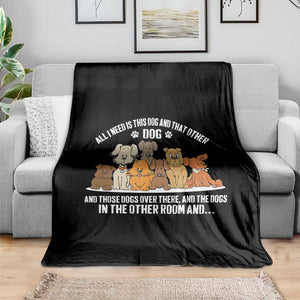 Funny Dog Lover Throw Blanket Fur Mama Dad Dog Rescue TS10 Print Your Wear