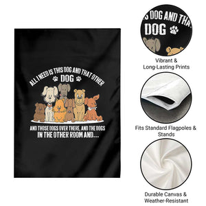 Funny Dog Lover Garden Flag Fur Mama Dad Dog Rescue TS10 Print Your Wear