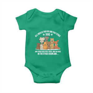 Funny Dog Lover Baby Onesie Fur Mama Dad Dog Rescue TS10 Irish Green Print Your Wear