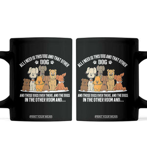 Funny Dog Lover Coffee Mug Fur Mama Dad Dog Rescue TS10 Black Print Your Wear