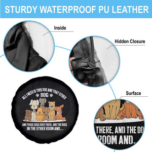 Funny Dog Lover Spare Tire Cover Fur Mama Dad Dog Rescue TS10 Print Your Wear