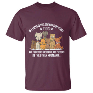 Funny Dog Lover T Shirt Fur Mama Dad Dog Rescue TS10 Maroon Print Your Wear