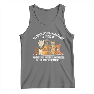 Funny Dog Lover Tank Top Fur Mama Dad Dog Rescue TS10 Black Heather Print Your Wear