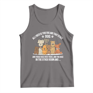 Funny Dog Lover Tank Top Fur Mama Dad Dog Rescue TS10 Deep Heather Print Your Wear
