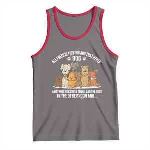 Funny Dog Lover Tank Top Fur Mama Dad Dog Rescue TS10 Deep Heather Red Print Your Wear