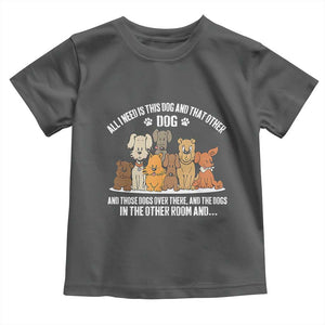 Funny Dog Lover Toddler T Shirt Fur Mama Dad Dog Rescue TS10 Dark Heather Print Your Wear