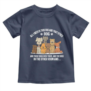Funny Dog Lover Toddler T Shirt Fur Mama Dad Dog Rescue TS10 Navy Print Your Wear