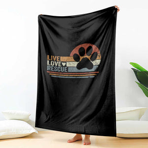 Vintage Adopt A Shelter Pet Throw Blanket Live Love Rescue Cat Dog Adoption Animal Rescue TS10 Print Your Wear