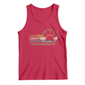 Vintage Adopt A Shelter Pet Tank Top Live Love Rescue Cat Dog Adoption Animal Rescue TS10 Red Print Your Wear