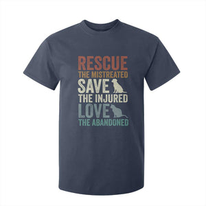 Adopt A Shelter Pet T Shirt For Kid Rescue Save Love Cat Dog Adoption Animal Rescue TS10 Navy Print Your Wear