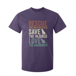 Adopt A Shelter Pet T Shirt For Kid Rescue Save Love Cat Dog Adoption Animal Rescue TS10 Purple Print Your Wear