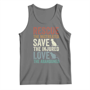 Adopt A Shelter Pet Tank Top Rescue Save Love Cat Dog Adoption Animal Rescue TS10 Black Heather Print Your Wear