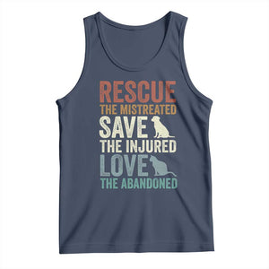 Adopt A Shelter Pet Tank Top Rescue Save Love Cat Dog Adoption Animal Rescue TS10 Navy Print Your Wear