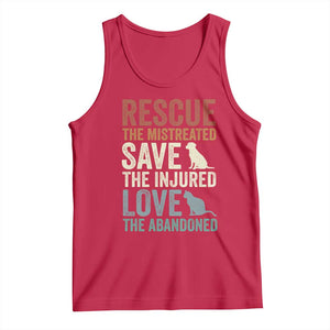 Adopt A Shelter Pet Tank Top Rescue Save Love Cat Dog Adoption Animal Rescue TS10 Red Print Your Wear