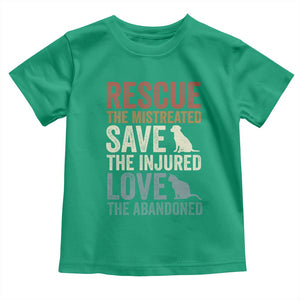 Adopt A Shelter Pet Toddler T Shirt Rescue Save Love Cat Dog Adoption Animal Rescue TS10 Irish Green Print Your Wear