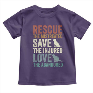 Adopt A Shelter Pet Toddler T Shirt Rescue Save Love Cat Dog Adoption Animal Rescue TS10 Purple Print Your Wear
