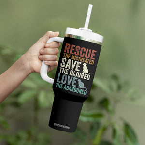 Adopt A Shelter Pet Tumbler With Handle Rescue Save Love Cat Dog Adoption Animal Rescue TS10 Print Your Wear