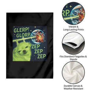 Funny Alien Dog Meme Garden Flag Glorp Zep Sci-Fi Humor Chihuahua TS10 Print Your Wear