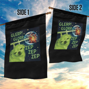 Funny Alien Dog Meme Garden Flag Glorp Zep Sci-Fi Humor Chihuahua TS10 Print Your Wear