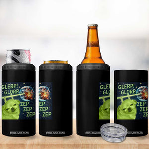 Funny Alien Dog Meme 4 in 1 Can Cooler Tumbler Glorp Zep Sci-Fi Humor Chihuahua TS10 Print Your Wear