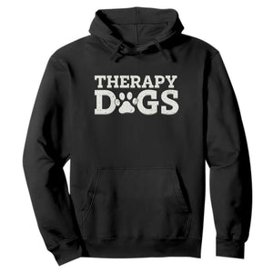 Therapy Dog Hoodie Classic Retro Varsity Vintage Pet Partners TS10 Black Print Your Wear