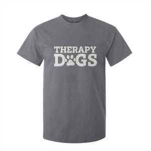 Therapy Dog T Shirt For Kid Classic Retro Varsity Vintage Pet Partners TS10 Charcoal Print Your Wear